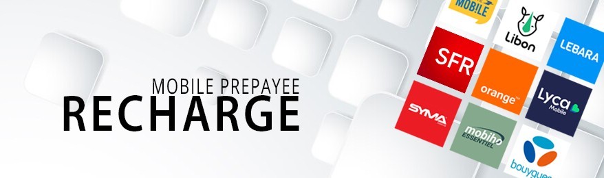 Toutes les recharges mobiles prépayées en ligne en France